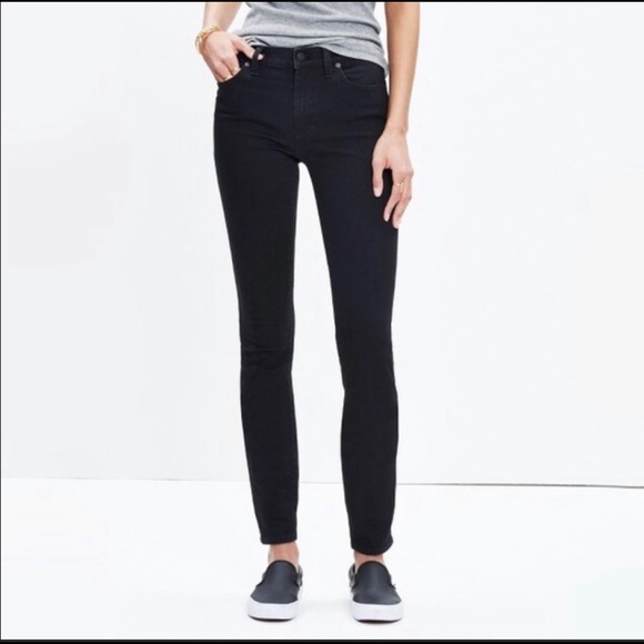 Madewell Denim - Madewell High Riser Skinny Black Jeans 30 VGUC